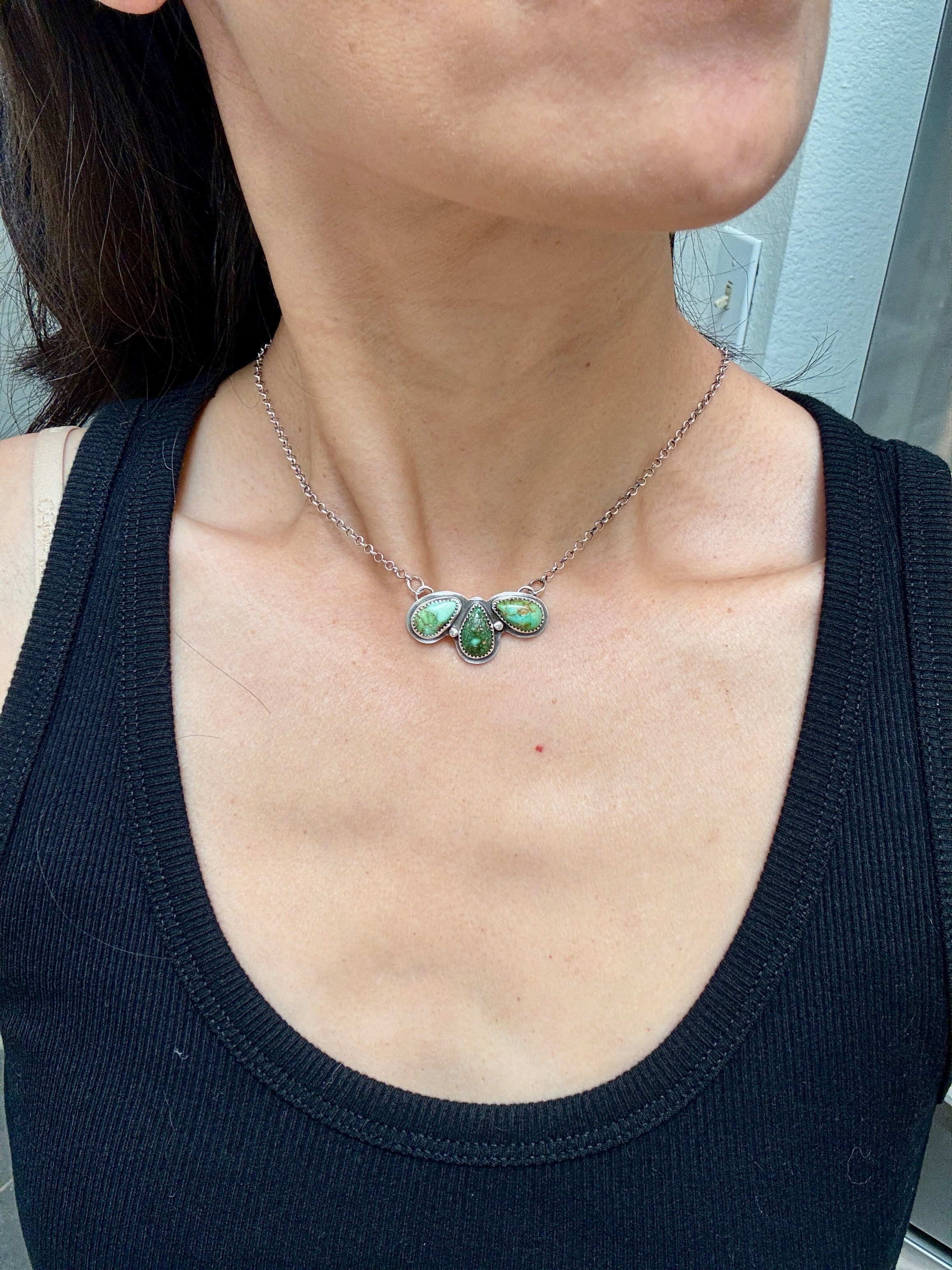 Artisanlab Jewelry Sonoran Gold Turquoise Necklace