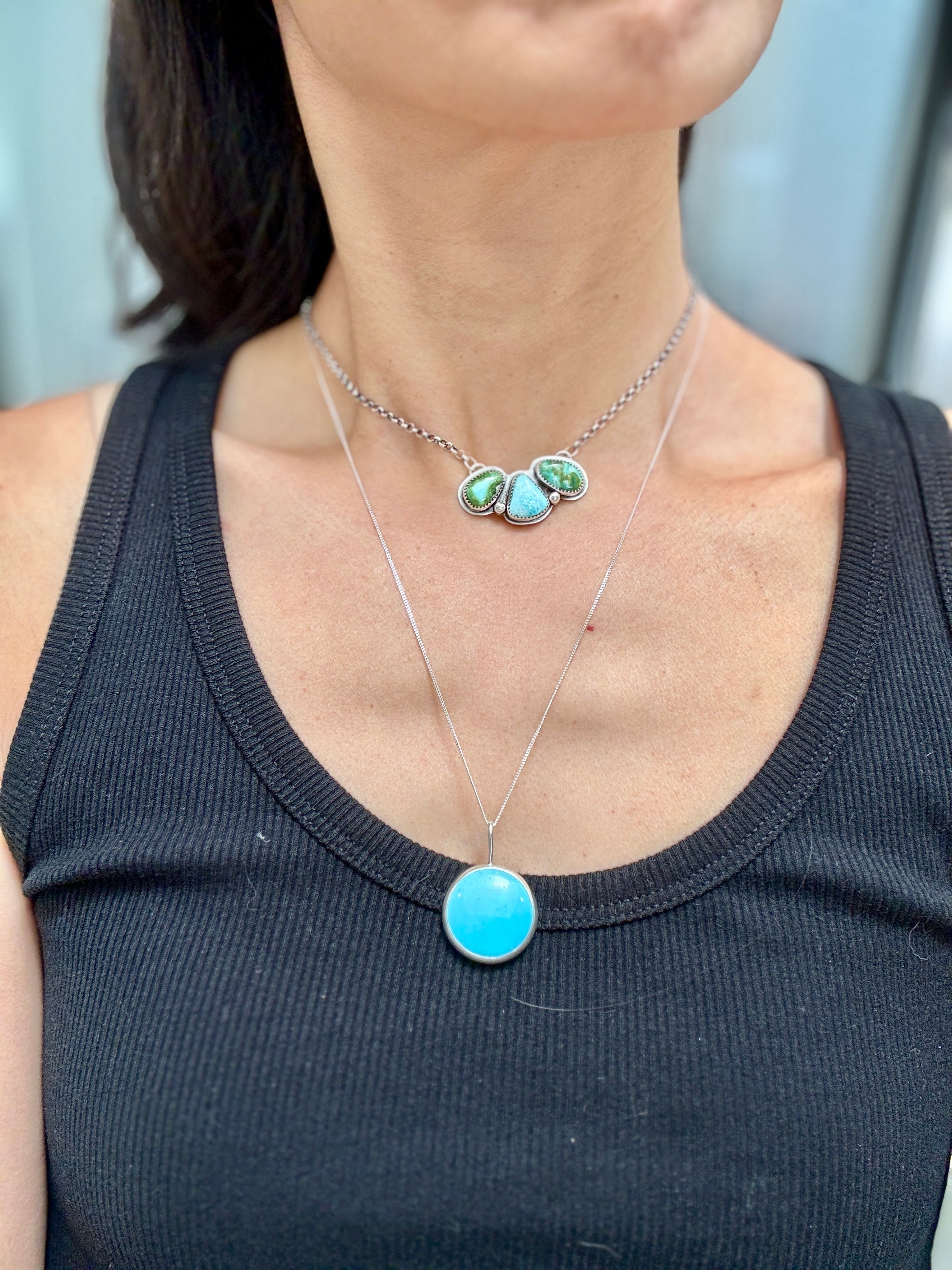 Artisanlab Jewelry Sonoran Gold Turquoise Necklace