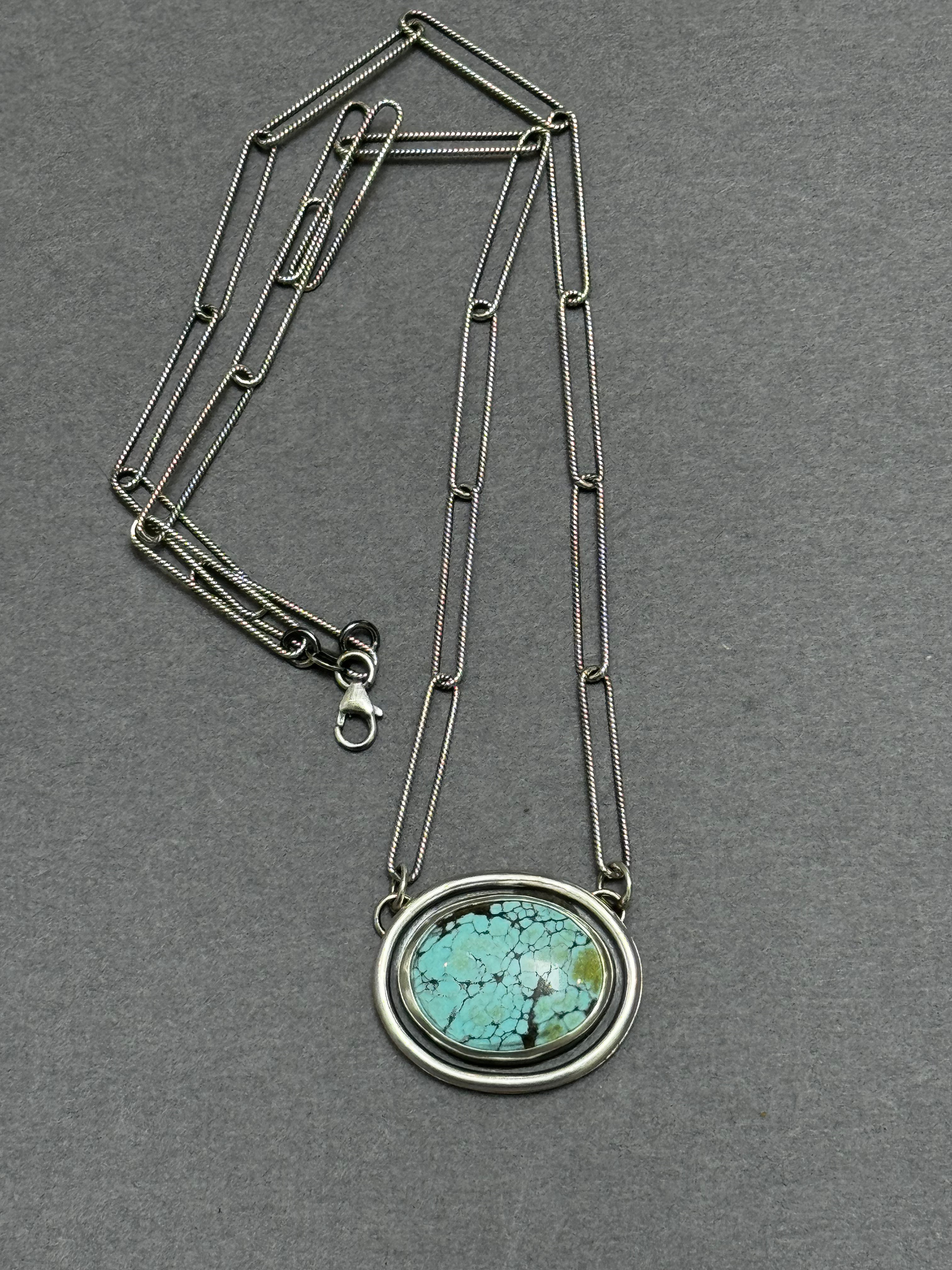 Artisanlab Jewelry "Endless Summer" Turquoise Paper Clip Necklace -Ready to ship!