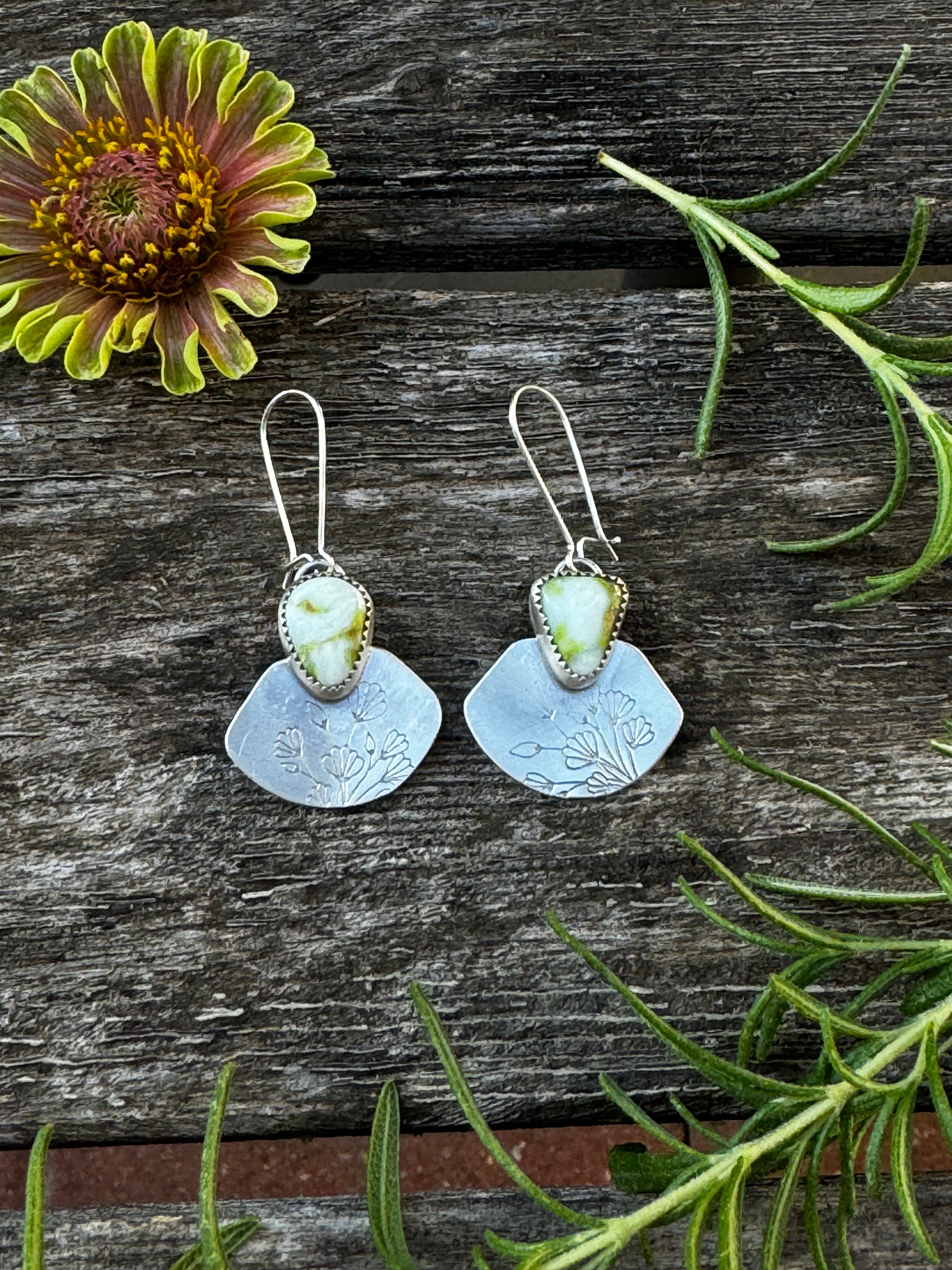 Artisanlab Jewelry Mint Palomino Turquoise Earrings -Ready to ship!