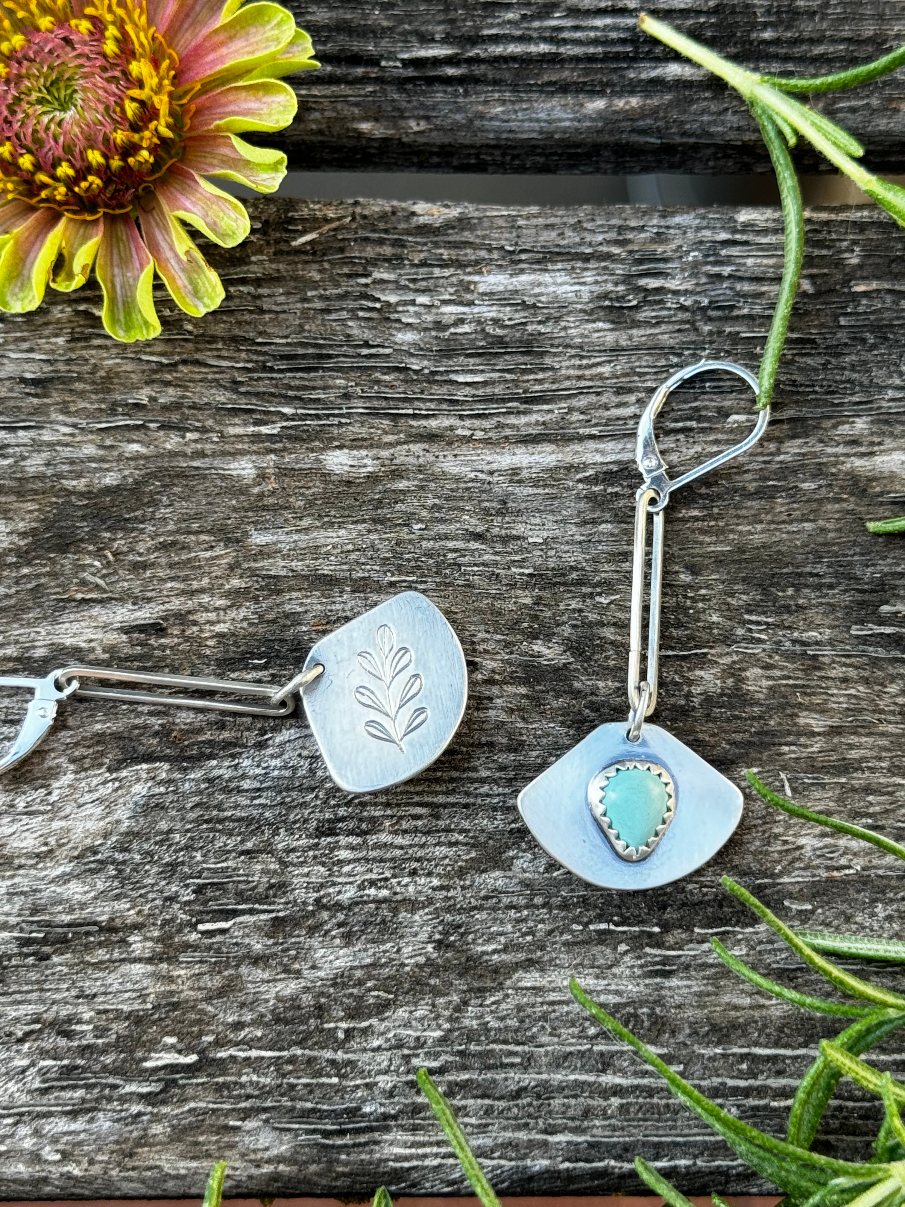 Artisanlab Jewelry Baby Blue Turquoise Earrings -Ready to ship!